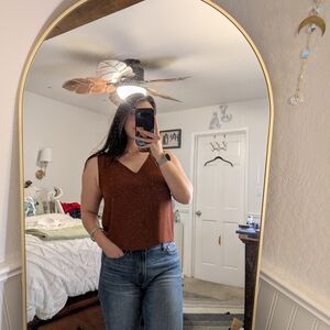 *MOVING SALE* Babaton Rust Sleeveless Top